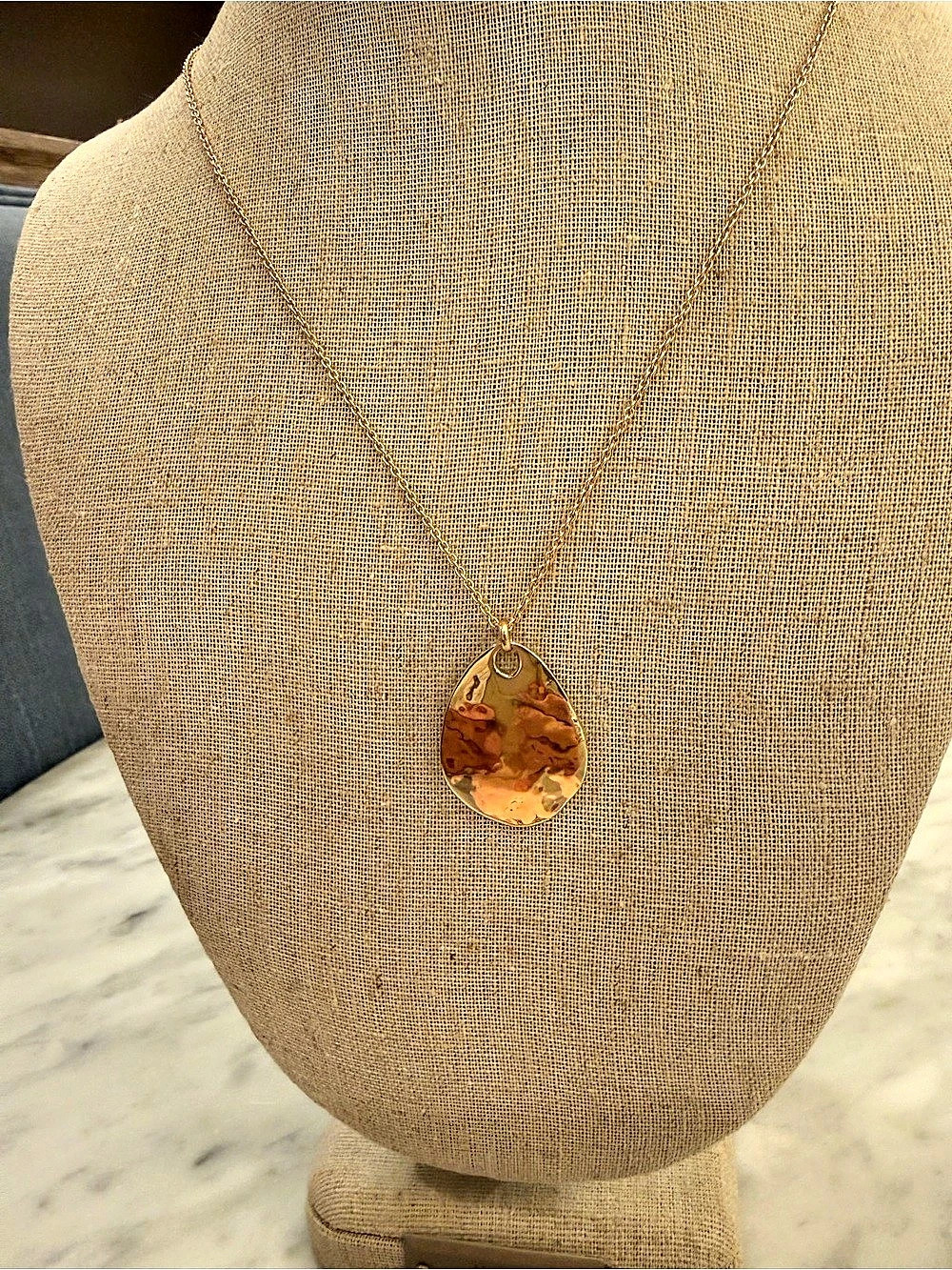 Stella & Dot Amour Drop Pendant Gold Pendant NWT